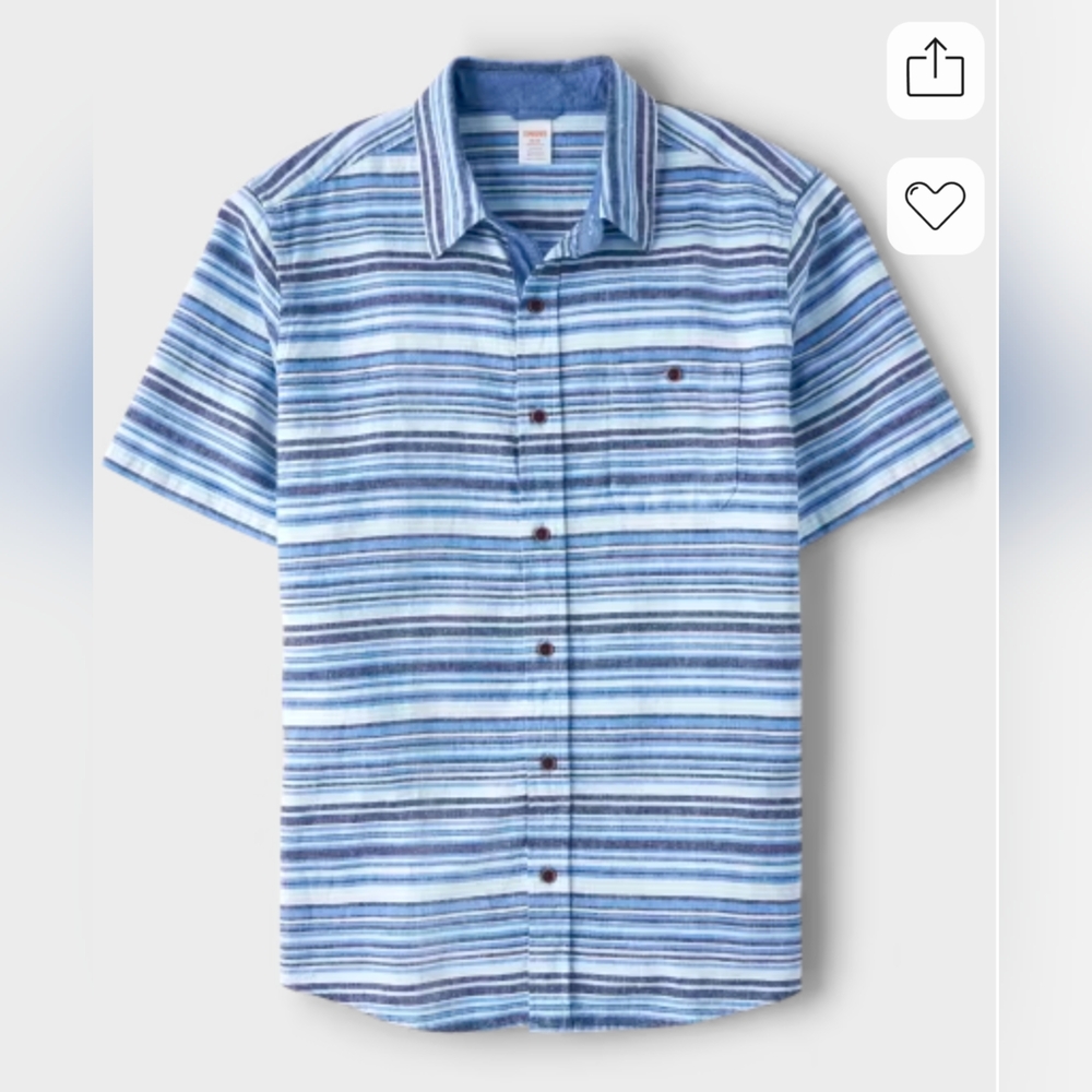 Blue Striped Men's Shirt